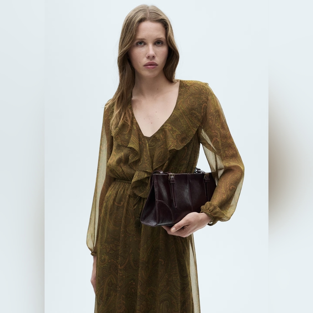 MANGO Ruffle Dress - Picture 2 of 4